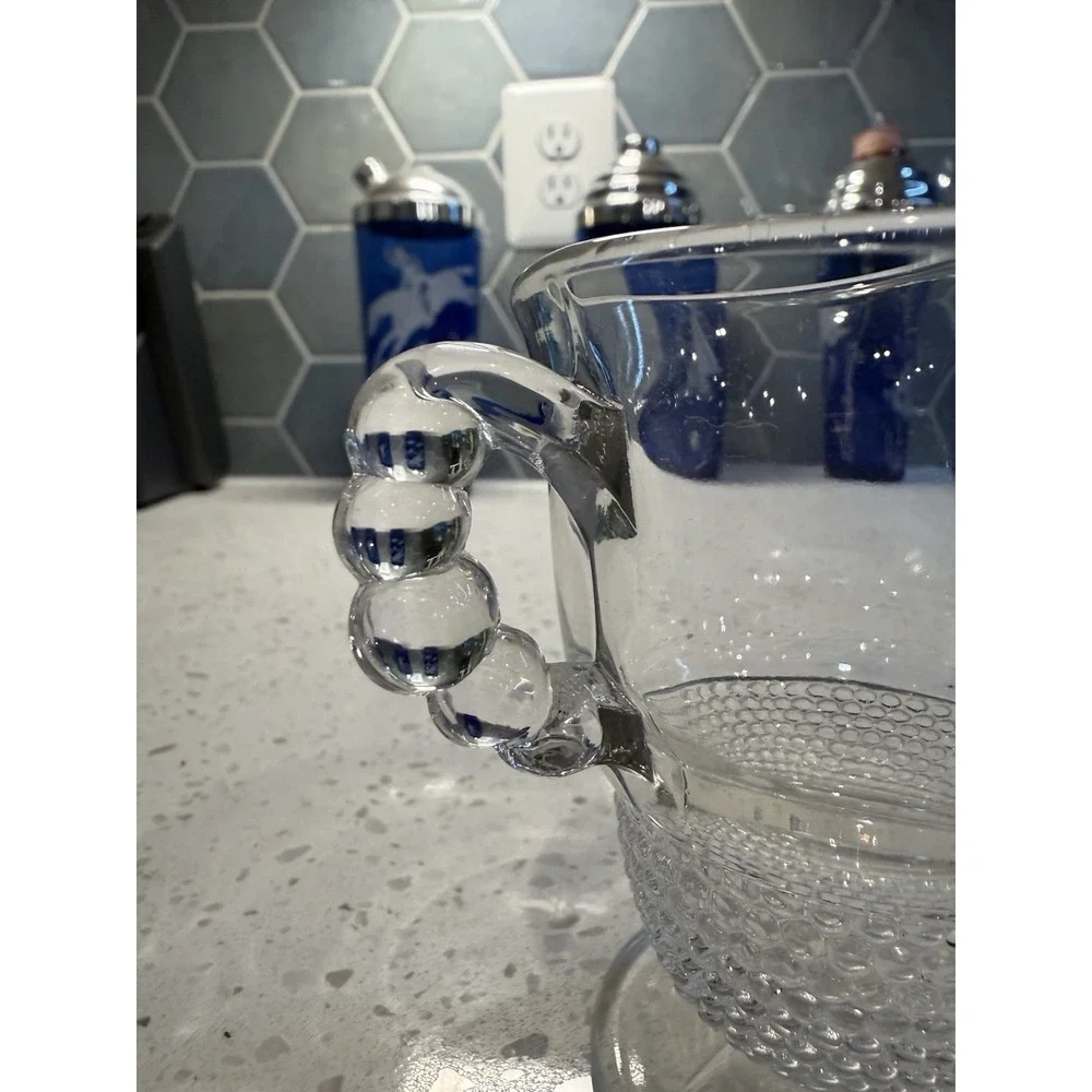 Duncan Miller Crystal Teadrop Bubble Footed Creamer Elegent Depression Glass